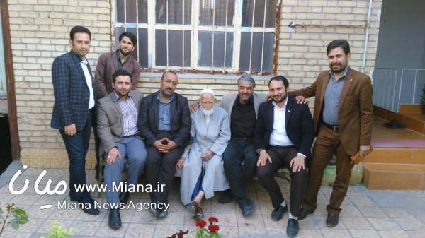 خبرنگاران شهرستان میانه با روحانی مبارز سید سجاد حججی