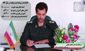 سرهنگ جعفر غیابی فرمانده سپاه میانه