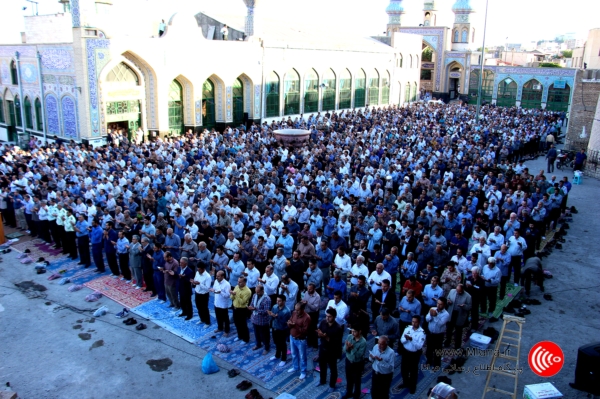 نماز عید فطر در شهر میانه