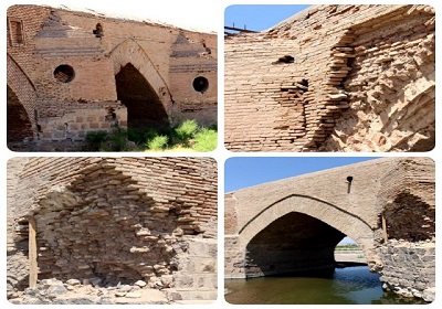 قرانقو؛ طولانی‌ترین پل آذربایجان شرقی در آستانه تخریب/ پل شهر چای میانه نفس های آخر خود را می کشد+تصاویر