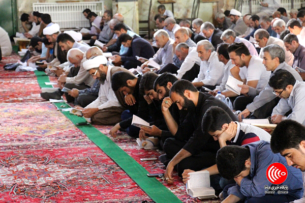 مراسم دعای پرفیض عرفه در شهر میانه برگزار شد+ گزارش تصویری