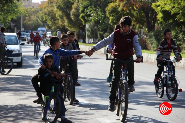 همایش دوچرخه سواری در شهر میانه برگزار شد+گزارش تصویری